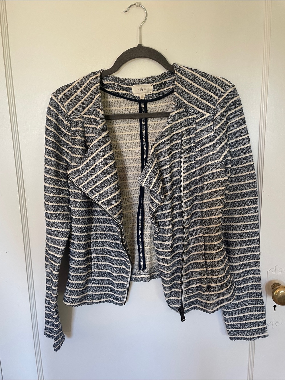 Lou & Grey Blue Striped Jacket